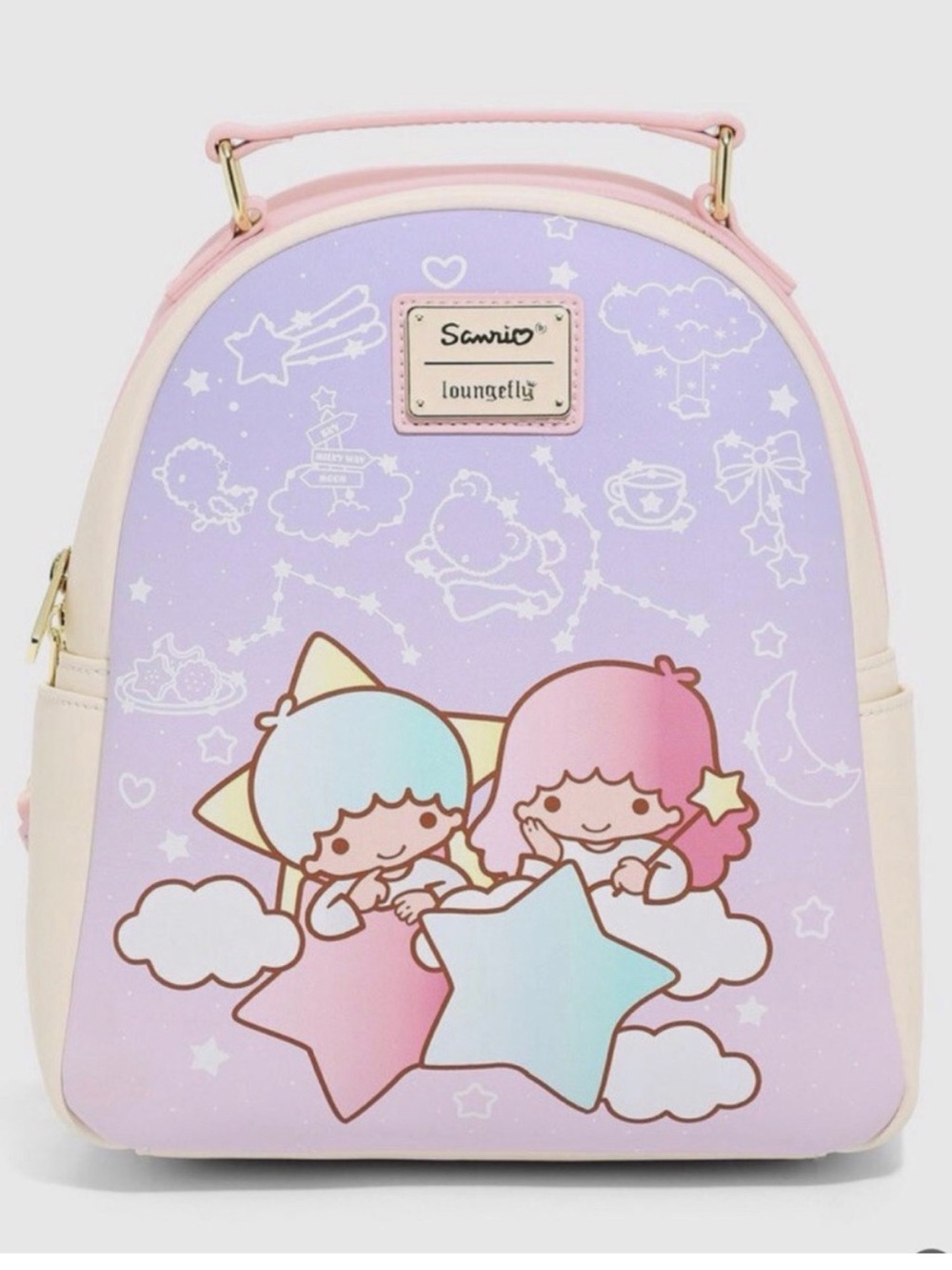 SANRIO LOUNGEFLY Little Twin Stars Constellation Mini Backpack NEW W/Tags 🩵🩷
